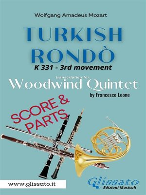 cover image of Turkish Rondò--Woodwind Quintet (score & parts)